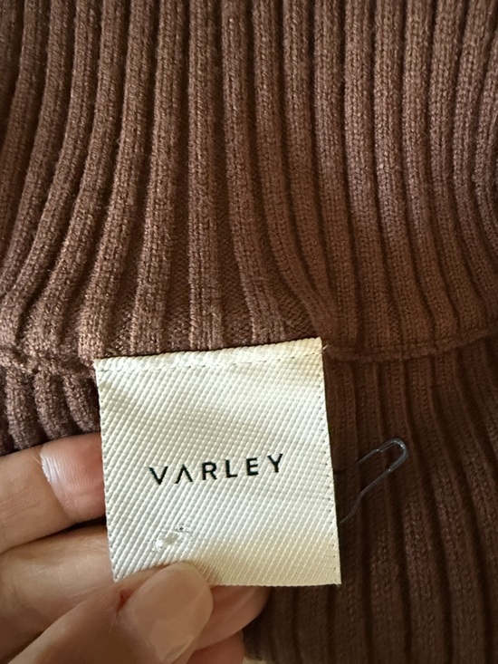 Varley Janie Half Zip Knit Sweater (Chestnut) - Picture 2 of 7